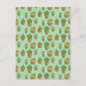 Funky Cactus Briefkaart (Voorkant)