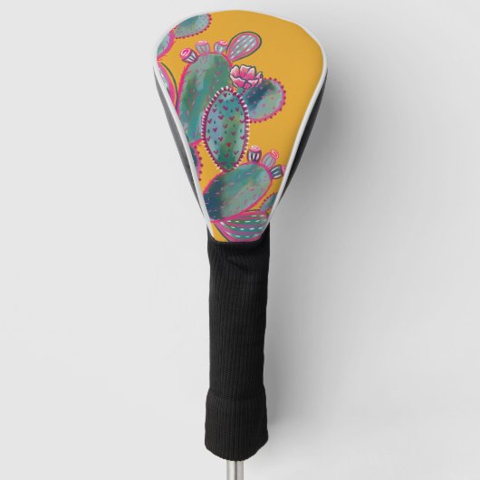 Funky Cactus Golfheadcover (Voorkant)