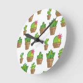 Funky Cactus Ronde Klok (Hoek)