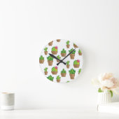 Funky Cactus Ronde Klok (Huis)