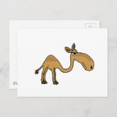 Funky Camel Cartoon Briefkaart (Voorkant / Achterkant)