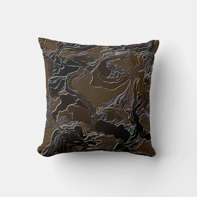 Funky Camo Effect Ontwerp Kussen (Voorkant)