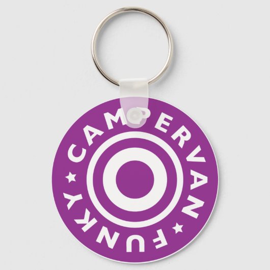 Funky Campervan Sleutelhanger (Voorkant)