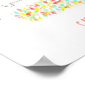 Funky Cape Town ZA Table Mountain Colorful Poster (Hoek)