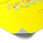 Funky Cape Town ZA Table Mountain Colorful Poster (Hoek)