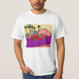 Funky Car aan Beach Road T-shirt