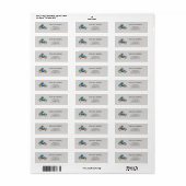 Funky Car Adreswijziging Etiket (Full Sheet)