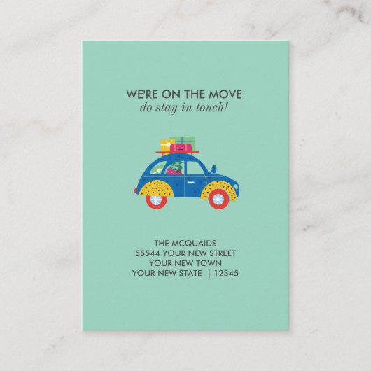 Funky Car Moving Aankondiging (Voorkant)