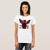 Funky Cat Black (Dames T-shirt met lange mouwen) (Voorkant volledig)