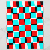 Funky Checkerboard Aangepaste Rave Flyers (Achterkant)