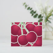 Funky cherry briefkaart (Staand voorkant)