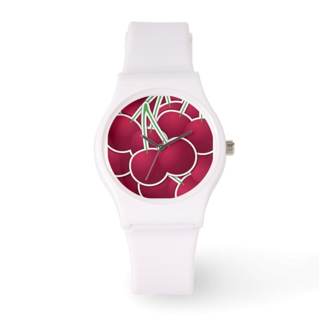 Funky cherry horloge (Voorkant)