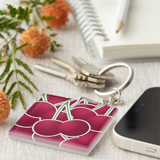 Funky cherry sleutelhanger (Voorkant Rechts)