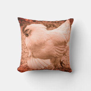 Funky Chicken Hen Hy-Line Silver Brown Kussen