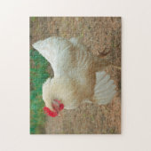Funky Chicken Hen Hy-Line Silver Brown Legpuzzel (Verticaal)