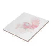 Funky Chicken Hen Rooster Head Sketch Tegeltje (Zijkant)