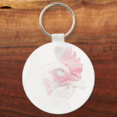 Funky Chicken Hen Rooster Head Sleutelhanger (Voorkant)
