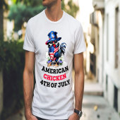 Funky Chicken in Stijlvol Pet T-shirt