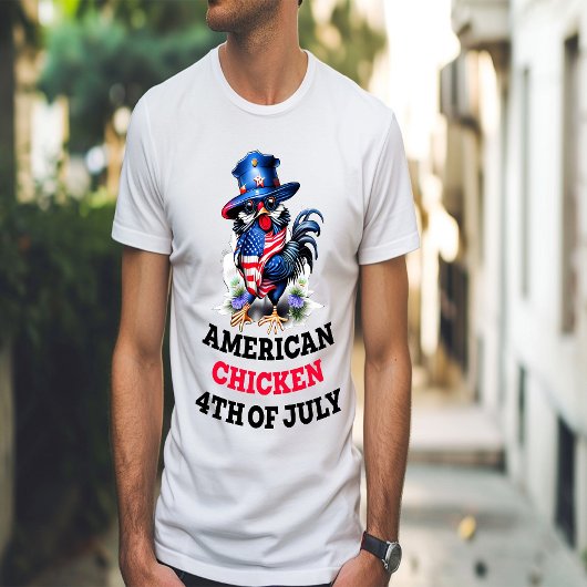 Funky Chicken in Stijlvol Pet T-shirt