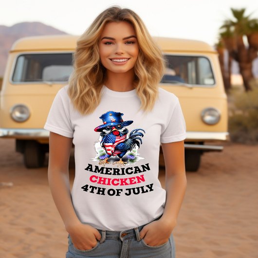 Funky Chicken in Stijlvol Pet T-shirt