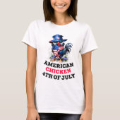 Funky Chicken in Stijlvol Pet T-shirt (Voorkant)