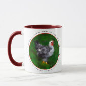Funky Chicken met Rooster-waarschuwing Mok (Links)