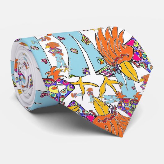 Funky Chicken Stropdas (Opgerold)