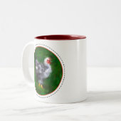 Funky Chicken Tweekleurige Koffiemok (Voorkant links)