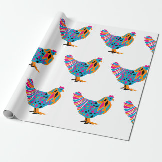 Funky Chicken Wrapping Paper Cadeaupapier
