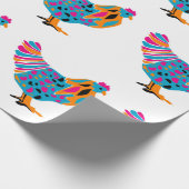 Funky Chicken Wrapping Paper Cadeaupapier (Hoek)