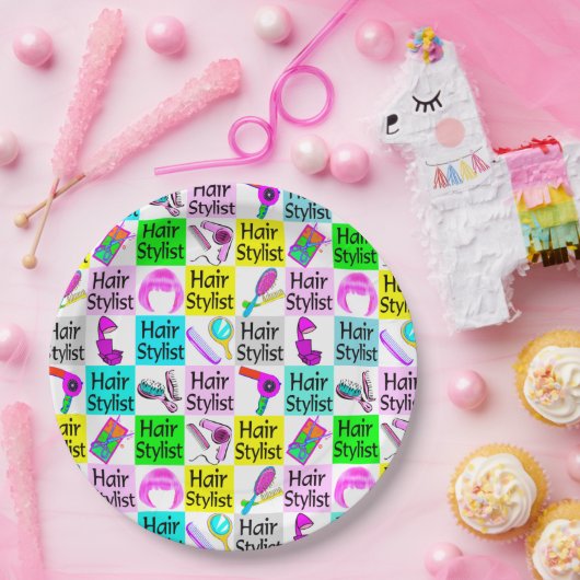 FUNKY, CHIQUE EN UNIEKE HAARSTYLIST PAPIEREN BORDJE (Feest)