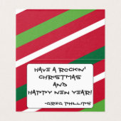 Funky Christmas Kaart #HolidayZ (Binnenkant ongevouwen)