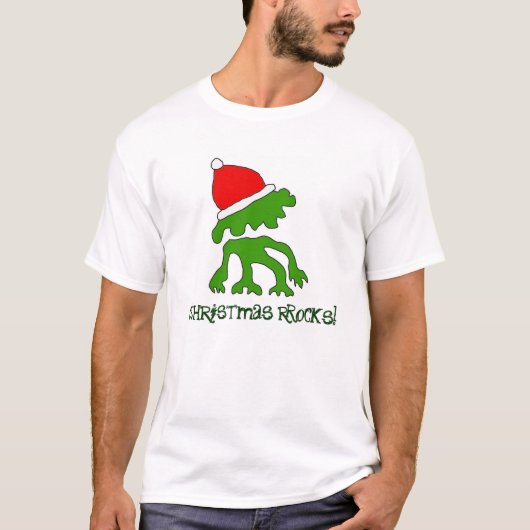 Funky Christmas Rocks Shirt! T-shirt (Voorkant)