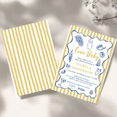 Funky Ciao Baby Hand Drawn Italian Baby Shower  Kaart