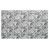Funky Circle Fabric in zwart-wit Stof (Yard (91,4 cm))
