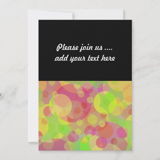 Funky Circles Abstract Moderne Kunst Kaart (Voorkant)