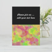 Funky Circles Abstract Moderne Kunst Kaart (Staand voorkant)