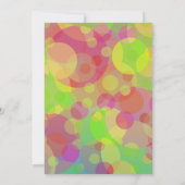 Funky Circles Abstract Moderne Kunst Kaart (Achterkant)