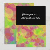 Funky Circles Abstract Moderne Kunst Kaart (Voorkant / Achterkant)