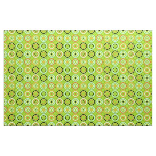 Funky Circles Groen Stof (Fat Quarter)