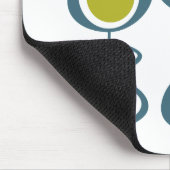 Funky Circles Groen Turquoise Sinaasappel Mid Cent Muismat (Hoek)