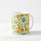 Funky Circles medio midden eeuw Modern Patroon Koffiemok (Voorkant rechts)
