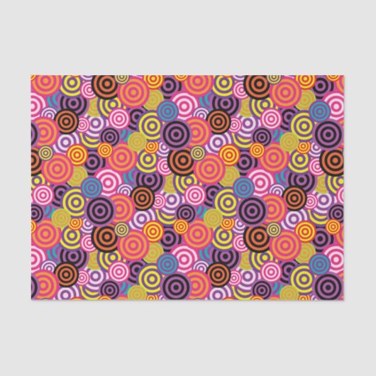 FUNKY CIRCLES PATTERN TISSUEPAPIER (Voorkant)
