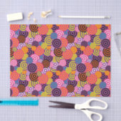 FUNKY CIRCLES PATTERN TISSUEPAPIER (Craft)