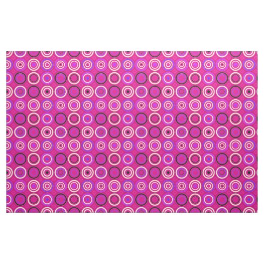 Funky Circles Roze Stof (Fat Quarter)