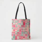 funky-cirkelraster tote bag (Voorkant)