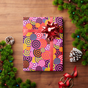FUNKY CIRKELS PATROON CADEAUPAPIER