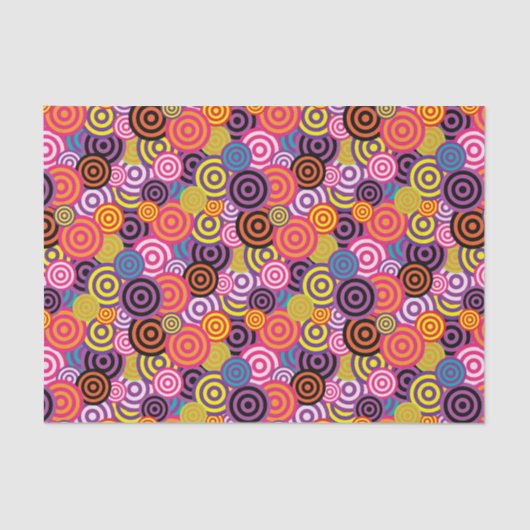 FUNKY CIRKELS PATROON TISSUEPAPIER (Voorkant)