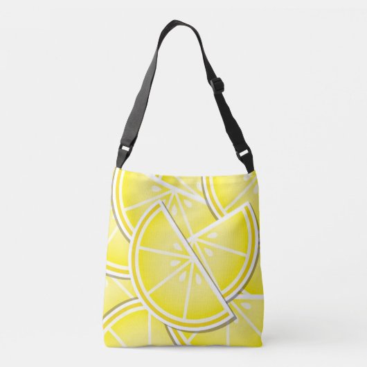 Funky citroenwiggen! crossbody tas (Achterkant)