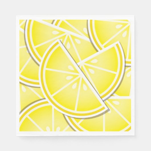 Funky citroenwiggen! servetten (Voorkant)